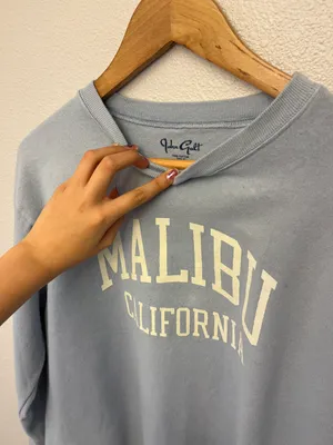 /John Galt Malibu California Blue Sweatshirt thumbnail 3