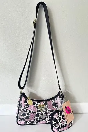 Luv Betsey Cowgirl Heart Theme Crossbody W/ Web Strap and Pouch thumbnail 1