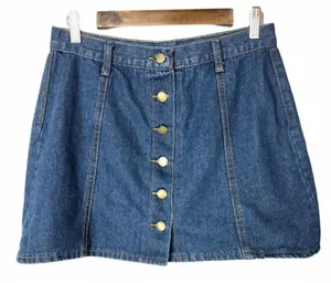 Falmer‎ Heritage Button Down Denim Skirt XL thumbnail 1