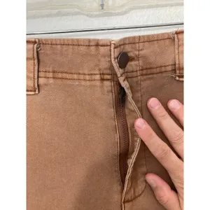 Old Navy Cargo Barrel Leg Casual Indie Sleaze Cotton Coco Brown Mid Rise Pants thumbnail 5