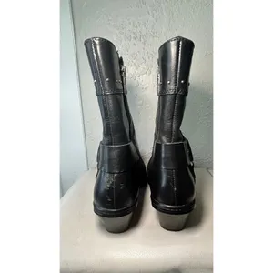 Harley Davidson Women's Black Leather Fashion Boots Brash‎ D84378 Size 7 thumbnail 5