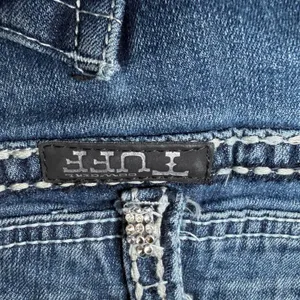 Cowgirl Tuff Womens Size 31x33 Glamor Bootcut Jeans Blue Denim Stretch Western thumbnail 13