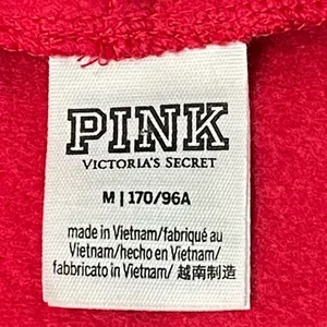 Victoria's Secret PINK Red Sequin hoodie Size M thumbnail 8