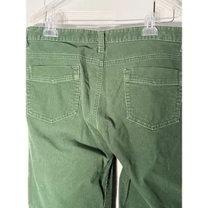 GAP Green Corduroy Pants Low Rise Boot Cut Women's Size 14 thumbnail 5