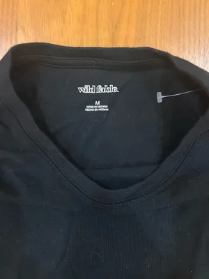 Wild Fable Black baby Tee thumbnail 4