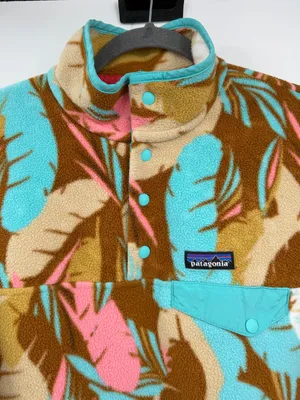 Patagonia Synchilla Snap-T Feather Dance Fleece Pullover Women’s M SP16 thumbnail 4
