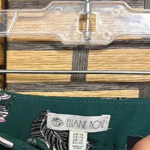 Eliane Rose Green‎ Floral Dress Pants Size 10 thumbnail 7