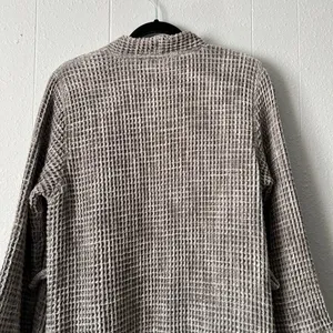 Parachute Robe Womens Small Waffle Knit Open Front 100% Cotton Breathable Cozy thumbnail 7