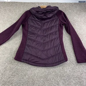 Mondetta‎ Womens M Purple Quilted Fleece Lined Full Zip Hooded Jacket Athletic thumbnail 10