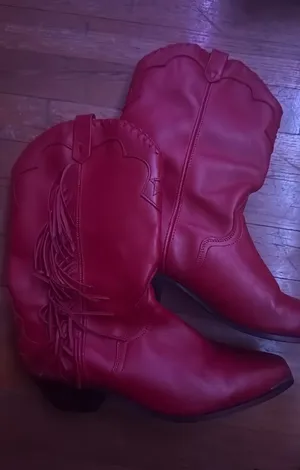 Red ACME boots Size 8 thumbnail 1