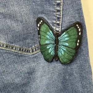 Torrid Premium Denim Boyfriend Stretch Jeans Size 18 Butterfly Patch thumbnail 6