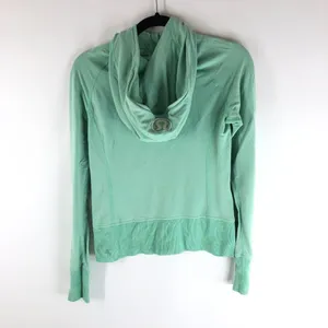 Lululemon Scuba Hoodie Stretch Mint Green Pockets Full Zip 2 thumbnail 3
