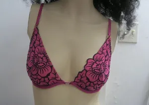 Victoria's Secret very sexy push-up without padding in pink and black size 34C. thumbnail 2