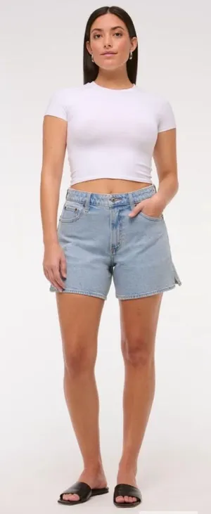 Abercrombie The Dad Shorts High-Rise Curve Love thumbnail 1