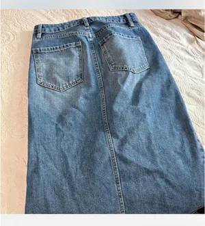 Revolve Ymi denim split skirt midi thumbnail 8