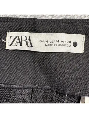 ZARA Classic Black A-Line Mini Skirt | Size M thumbnail 2