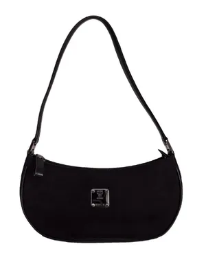 MCM Vintage Black Visetos Hobo Shoulder thumbnail 1