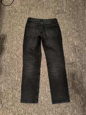 ZARA Straight Jeans Black thumbnail 2