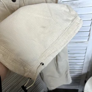 URBAN OUTFITTERS 90s Y2K Wide Leg Corduroy Pants Cream Size Large thumbnail 6