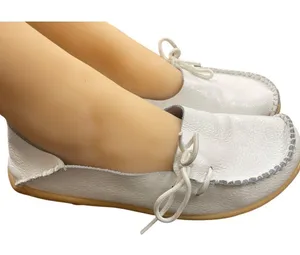 VenusCelia White Leather Flats Size 41 SKU 1176 thumbnail 1