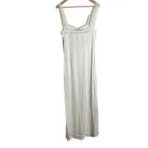Lioness Vintage Ballerina Porcelain White Lace Trim Sleeveless Maxi Dress Size M thumbnail 9