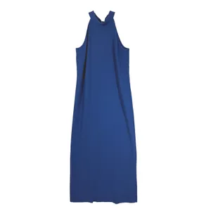 Lilly Pulitzer Alaric Maxi Dress Blue Med Halter Bow Back 017058 Size 0 thumbnail 3