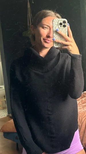 Cyrus Sweater Ribbed Cowlneck  thumbnail 1