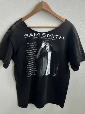 Sam Smith Concert Off The Shoulder T-shirt thumbnail 8