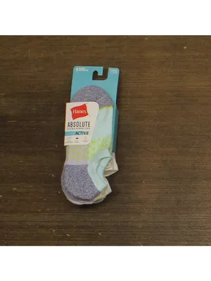 NWT Hanes Women's Absolute Active 4 Pack Super No Show Socks 93246934 5-9 thumbnail 2