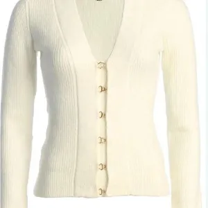 Elegant JLUXLABEL Cream Women's Sweater/cardigan size L thumbnail 1