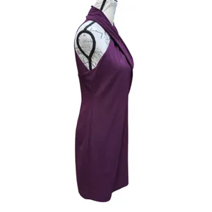Eliza J NWT Plum Purple Crisscross Halter Sheath Dress EJ8M7992 Womens Size 8 thumbnail 10