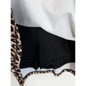 LouKeith‎ Leopard Print Women's Skort size large Black thumbnail 4