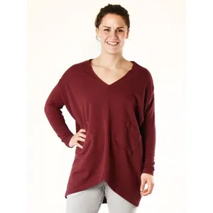 BRYN WALKER Alexis Tunic Top Mink Brown Size Small S Pockets LAGENLOOK OVERSIZED thumbnail 6