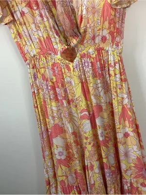 Hello Molly Natural Heights Floral Jumpsuit Size 4 thumbnail 3