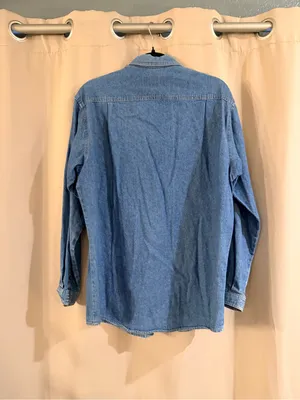 Vintage Central Falls Classic Denim Button-Up Shirt thumbnail 3