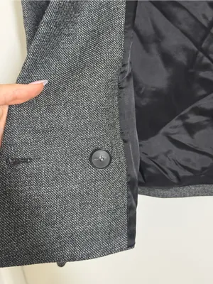 Zara 100% WOOL STRUCTURED BLAZER ZW COLLECTION sz 12 thumbnail 11