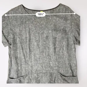 Free People Endless Shore Gray Short Sleeve Linen‎ Sundress NWOT Size S thumbnail 5