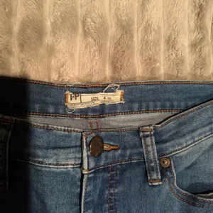 Free People FP Blue High-Rise Straight Leg/Skinny‎ Jeans Size W 30 thumbnail 4
