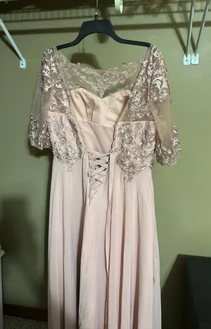 New Blush Pink Mother Of The Groom Dress thumbnail 4
