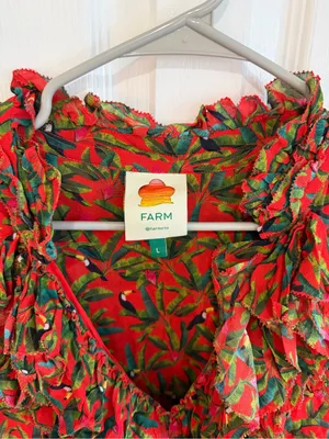 Farm Rio Tucano Paradise Mini Dress Size Large thumbnail 3