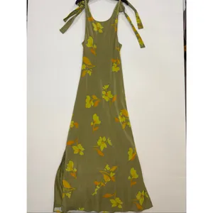 Soleil Soleil Ines green floral silk Dress Size 2 thumbnail 3