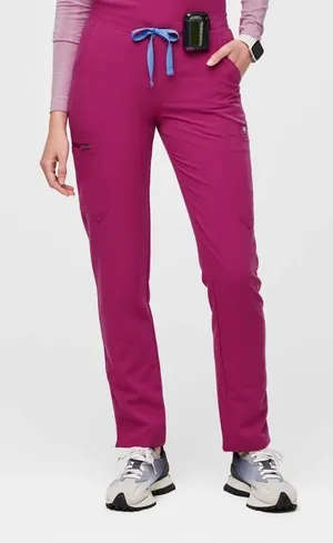 Figs Women’s Yola Skinny Scrub Pants in Raspberry Sorbet XXS-Petite thumbnail 1
