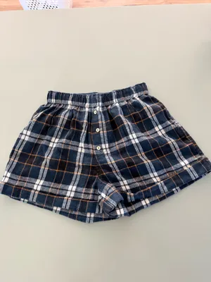 Free People Flannel PJ shorts thumbnail 2