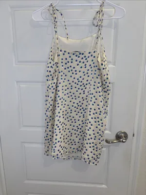 Lovers + Friends Blue Polka Dot Tie Strap Mini Dress Size S thumbnail 3