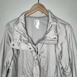 Lane Bryant livi active gray wind breaker size 18 thumbnail 3