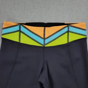 Lululemon Womens Gather Crow Yoga Leggings 4 Black Crop Split Wide Leg Capri thumbnail 2