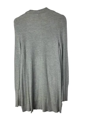 A New Day Light Grey Tunic Length Knit Cardigan Sweater M thumbnail 2