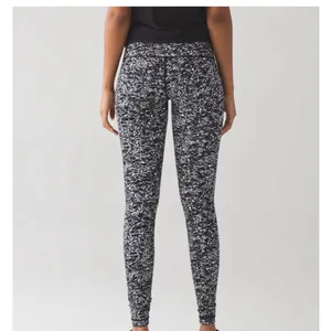 Lululemon Wunder Under Leggings‎ Pant III Womens Size 4 Iced Wave White Black thumbnail 2