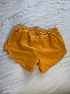 Nike Women's‎ Bright Orange Athletic Running Shorts thumbnail 3
