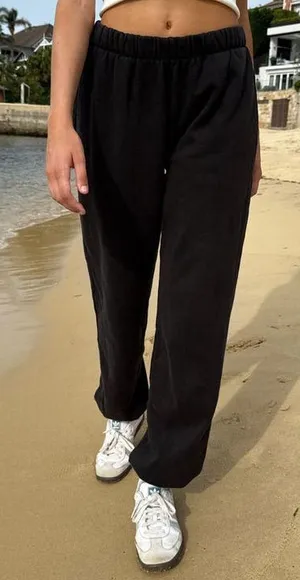 Brandy Melville Black Rosa Jogger Sweats thumbnail 1